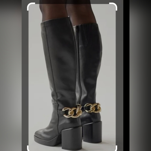 Seychelles No Love Lost Chain Leather Boot - Picture 6 of 7